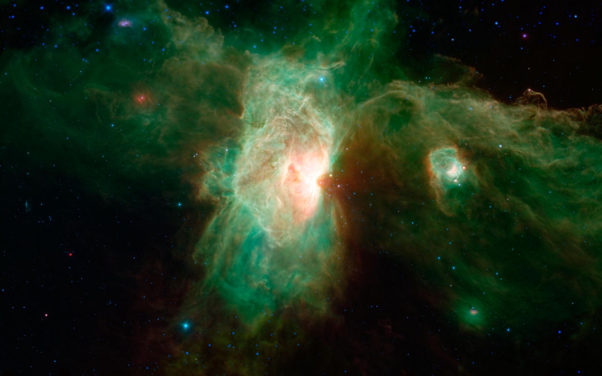 carta da parati della nasa,nebulosa,natura,verde,oggetto astronomico,spazio