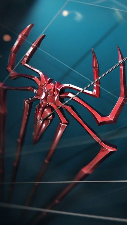 spiderman live wallpaper,red,organism