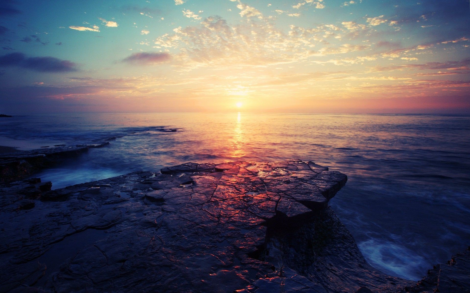 fond d'écran du lever du soleil,ciel,horizon,mer,océan,la nature