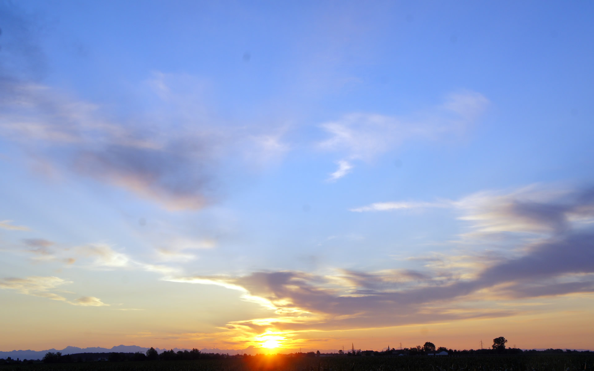 fond d'écran du lever du soleil,ciel,nuage,rémanence,horizon,jour