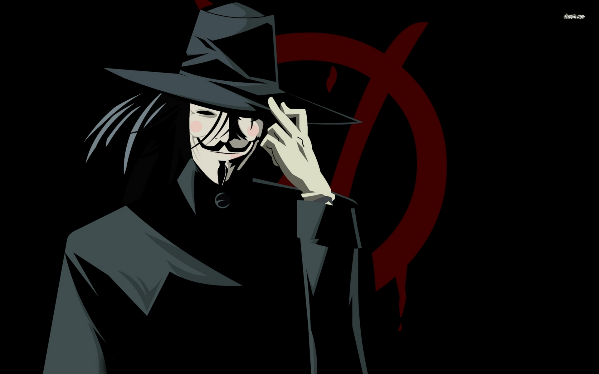 v para el fondo de pantalla de vendetta,dibujos animados,personaje de ficción,anime,oscuridad,ilustración