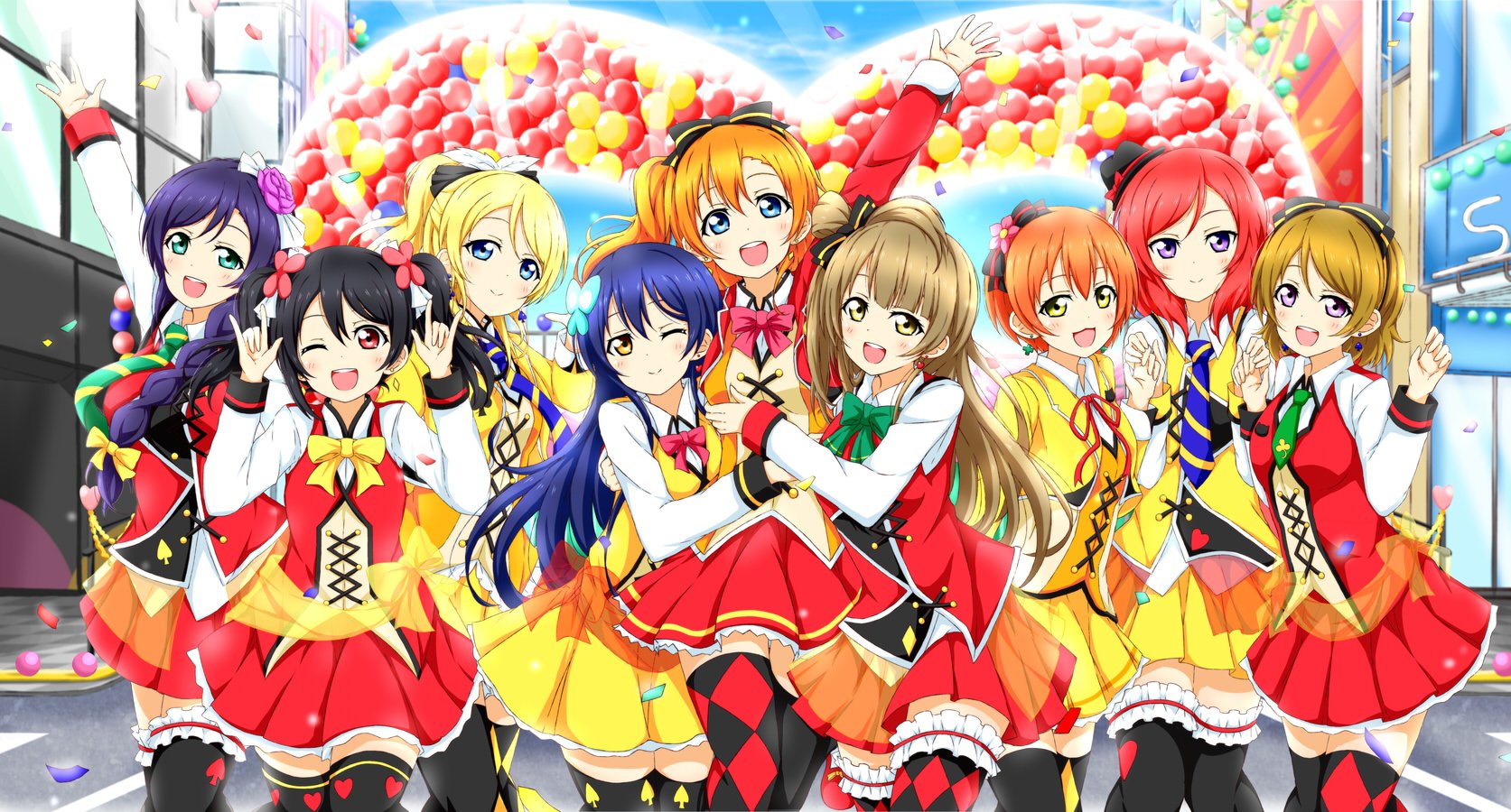 love live wallpaper hd,cartoon,anime,happy,cg artwork,illustration