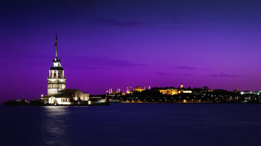 hd wallpaper hd wallpaper,landmark,sky,night,city,purple