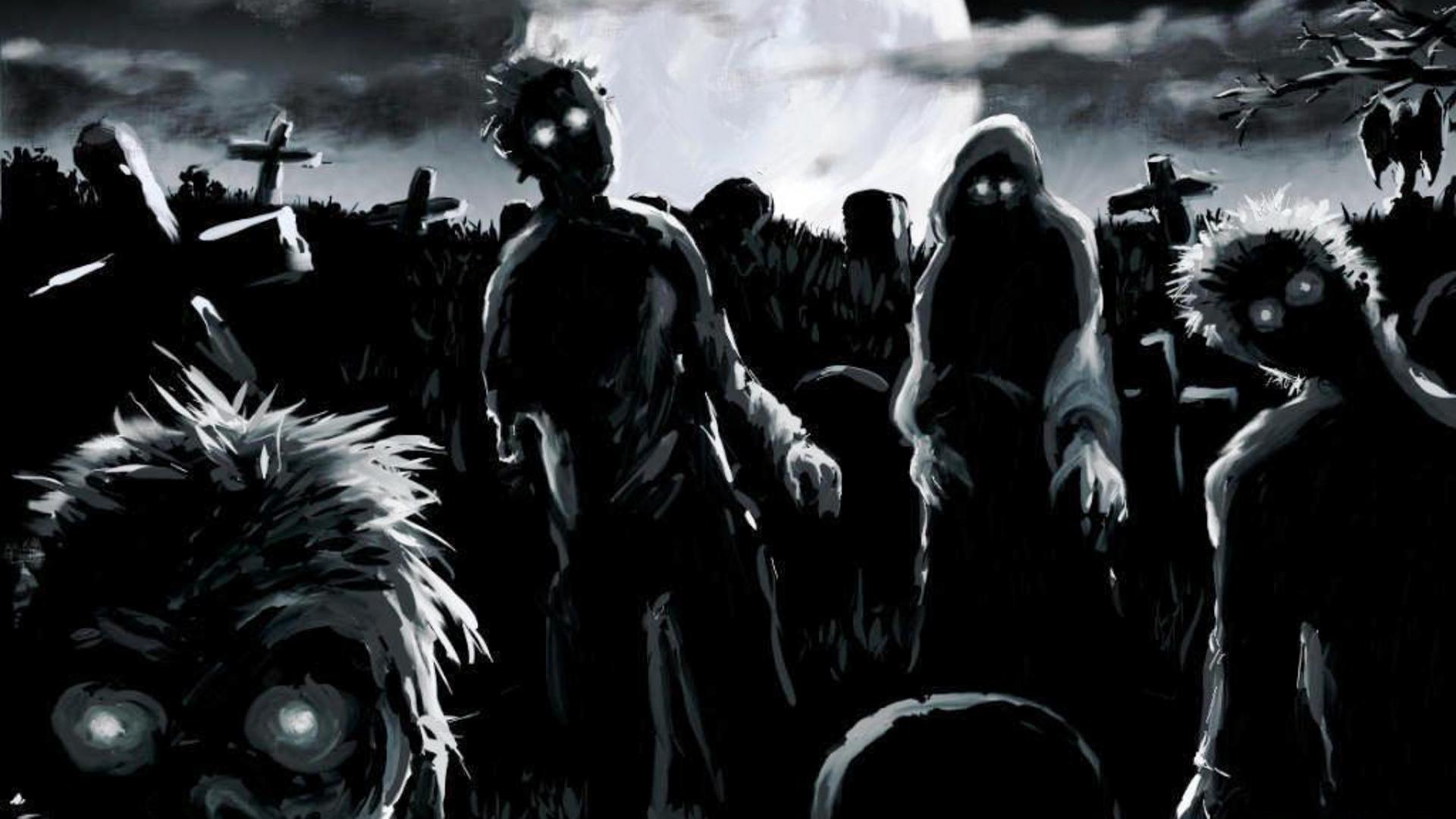 zombie wallpaper,people,crowd,darkness,photography,fictional character