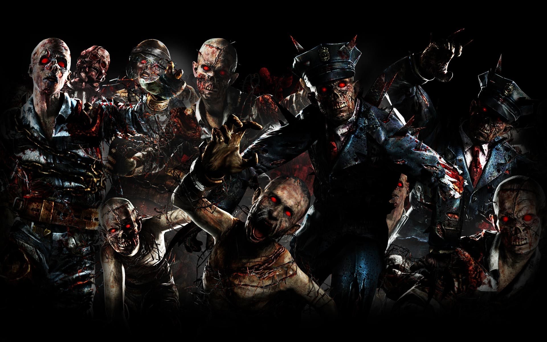 zombie wallpaper,zombie,games,fictional character,darkness,movie