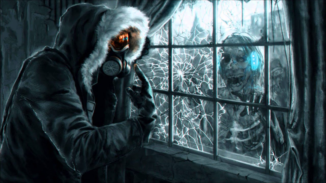 fondo de pantalla de zombie,ficción,máscara,oscuridad,equipo de protección personal,humano