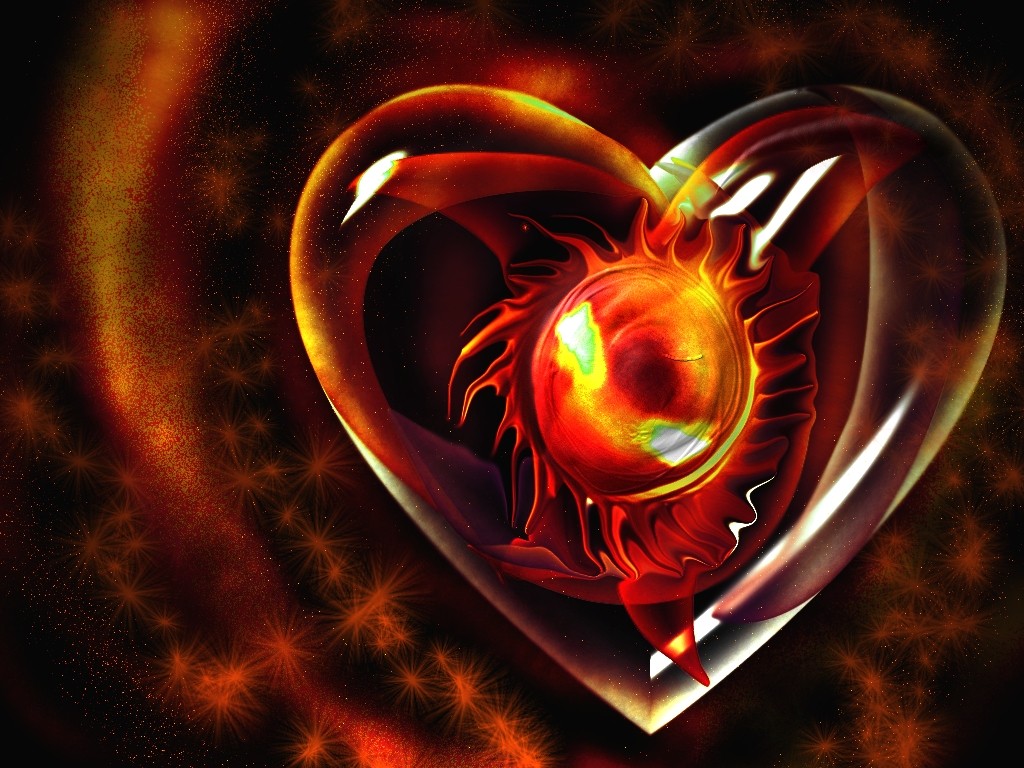 heart wallpaper hd,red,light,heart,organ,fractal art