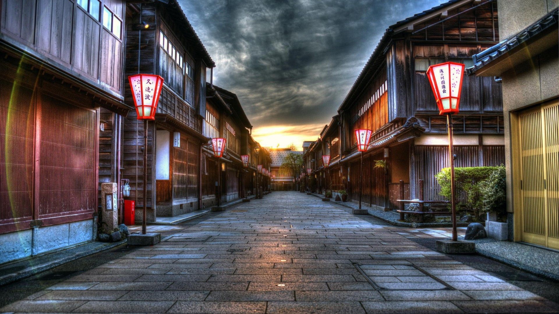 ストリート壁紙,通り,町,建物,道路,路地