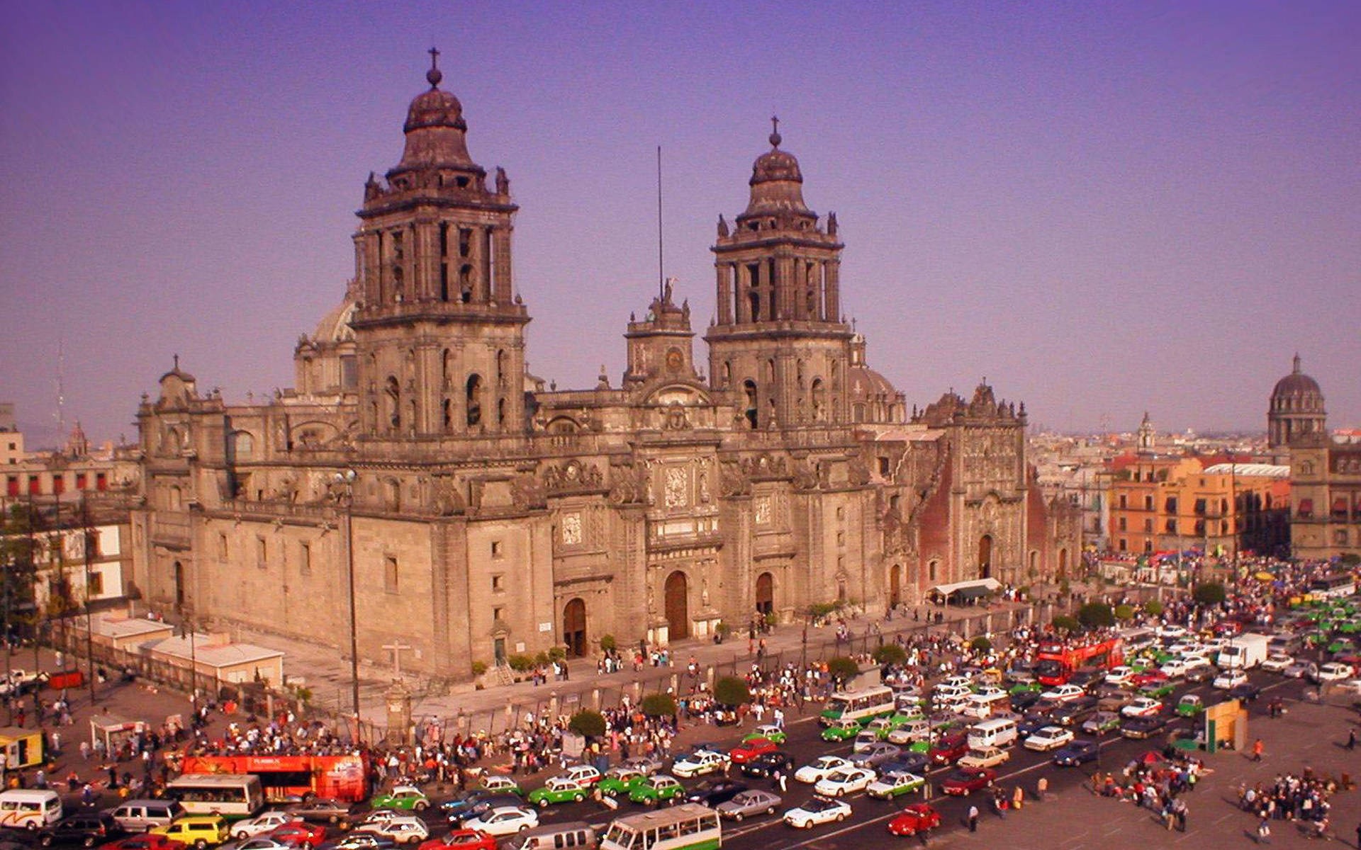 멕시코 벽지,시티,수도권,도시,건물,마을 광장