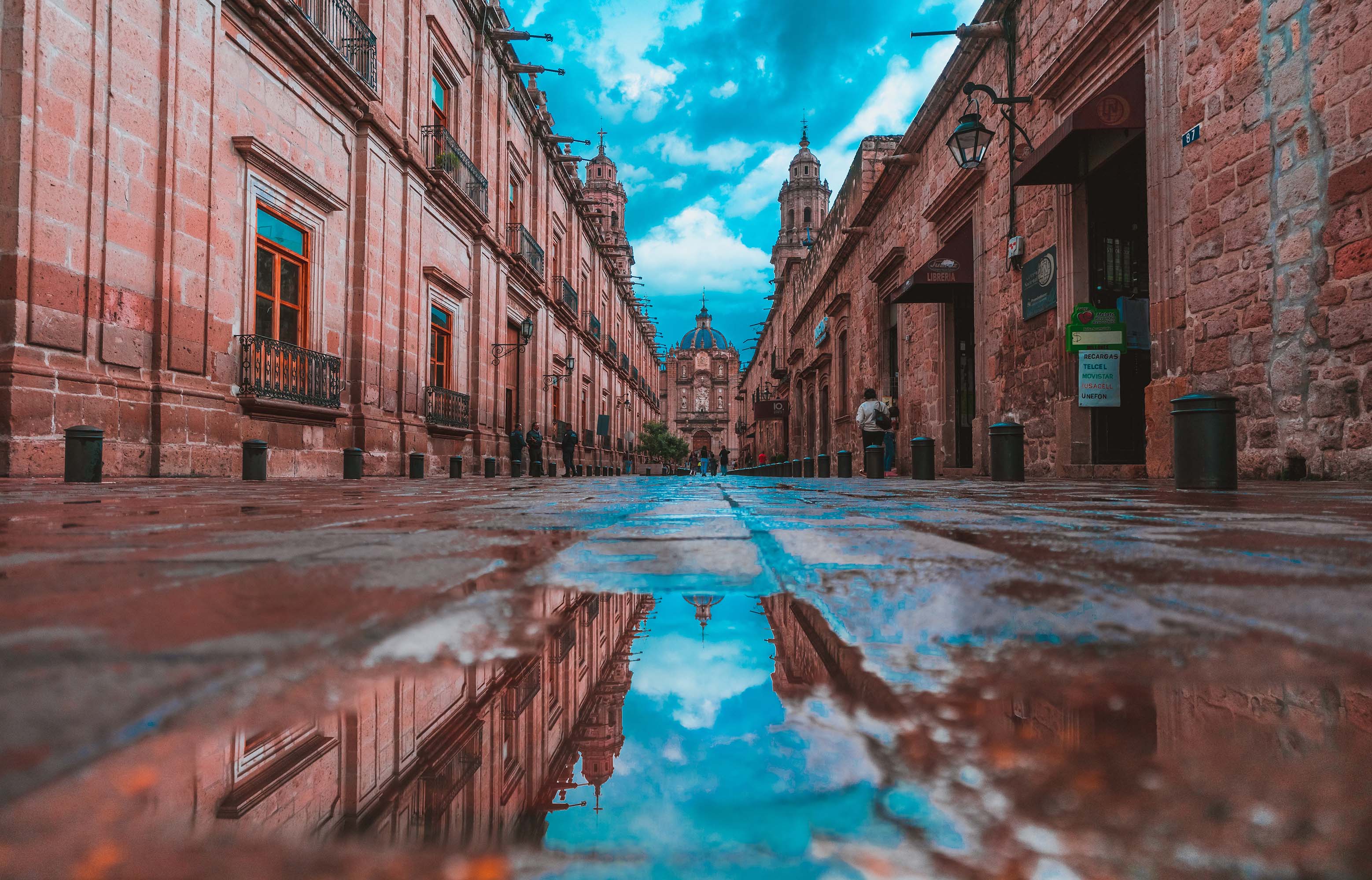 mexico wallpaper,reflection,alley,landmark,urban area,town