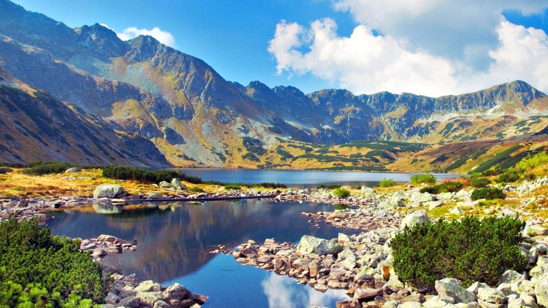 sfondo del desktop 1920x1080,paesaggio naturale,montagna,natura,corpo d'acqua,tarn
