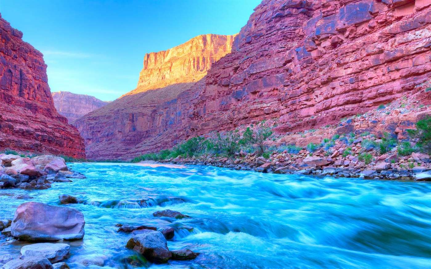 fondo de pantalla del gran cañón,paisaje natural,naturaleza,cañón,rock,río