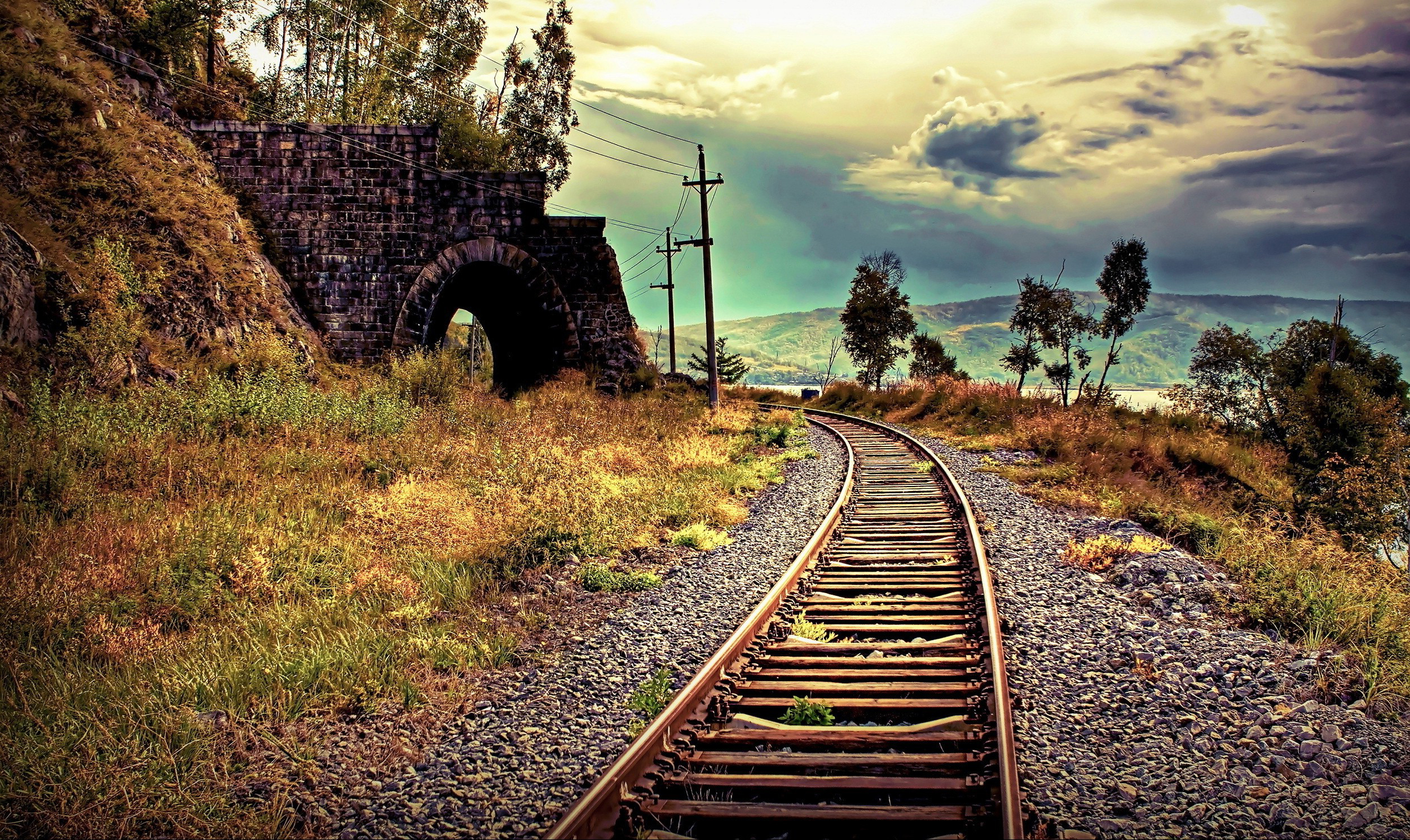 treno sfondo hd,traccia,cielo,natura,paesaggio naturale,ferrovia