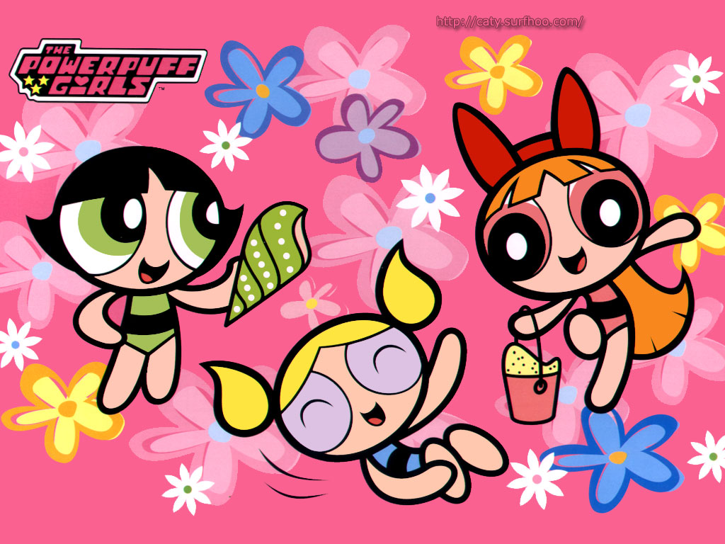 powerpuff girls wallpaper,karikatur,animierter cartoon,rosa,erfundener charakter,clip art