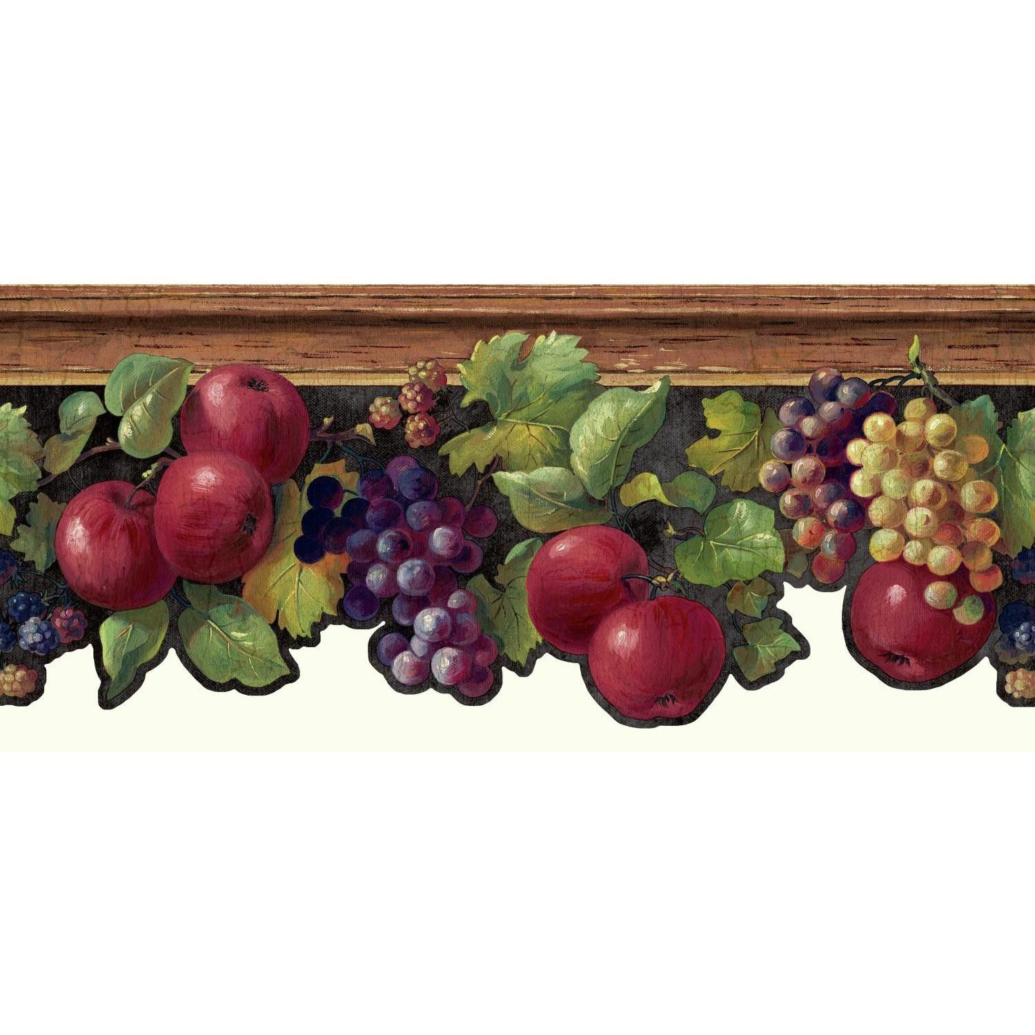 キッチンの壁紙ボーダー,葡萄,自然食品,フルーツ,食物,工場