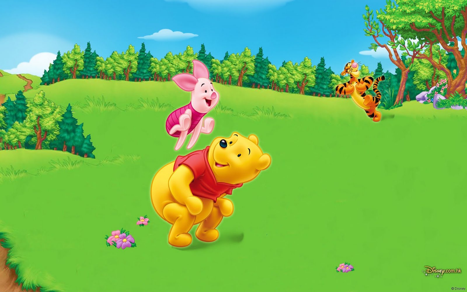 winnie the pooh wallpaper,cartoon,animated cartoon,illustration,animation,games