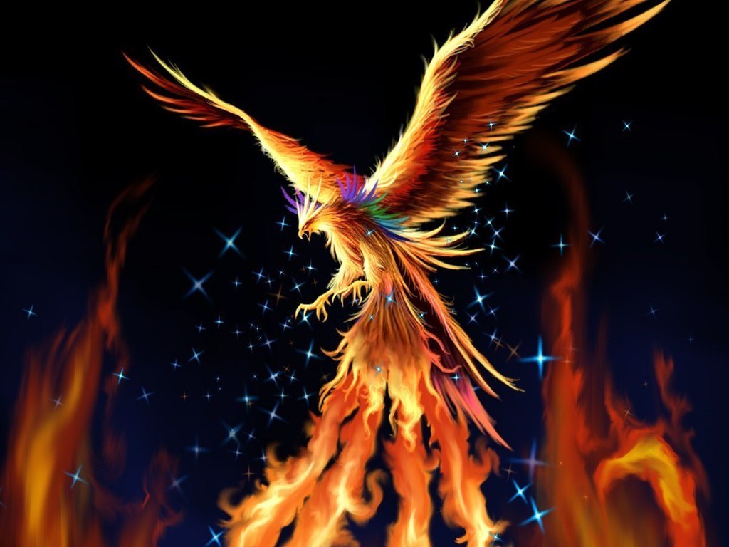 phoenix wallpaper,wing,flame,fire,mythology,fractal art