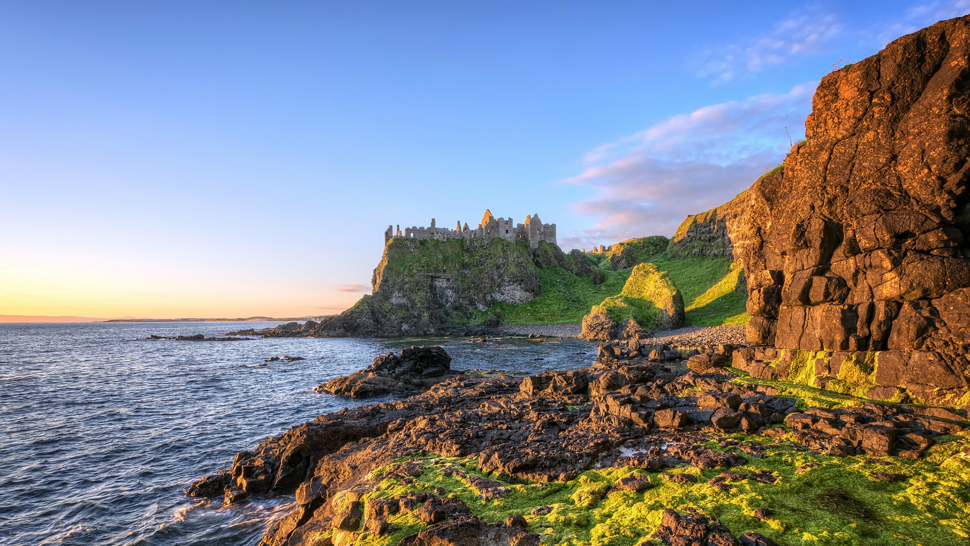 carta da parati dell'irlanda,natura,paesaggio naturale,costa,cielo,scogliera