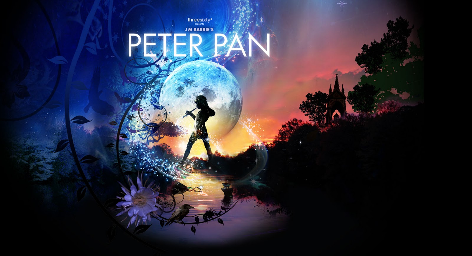peter pan wallpaper,light,sky,darkness,graphic design,atmosphere
