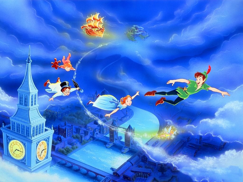peter pan wallpaper,games,animated cartoon,adventure game,fictional character,world