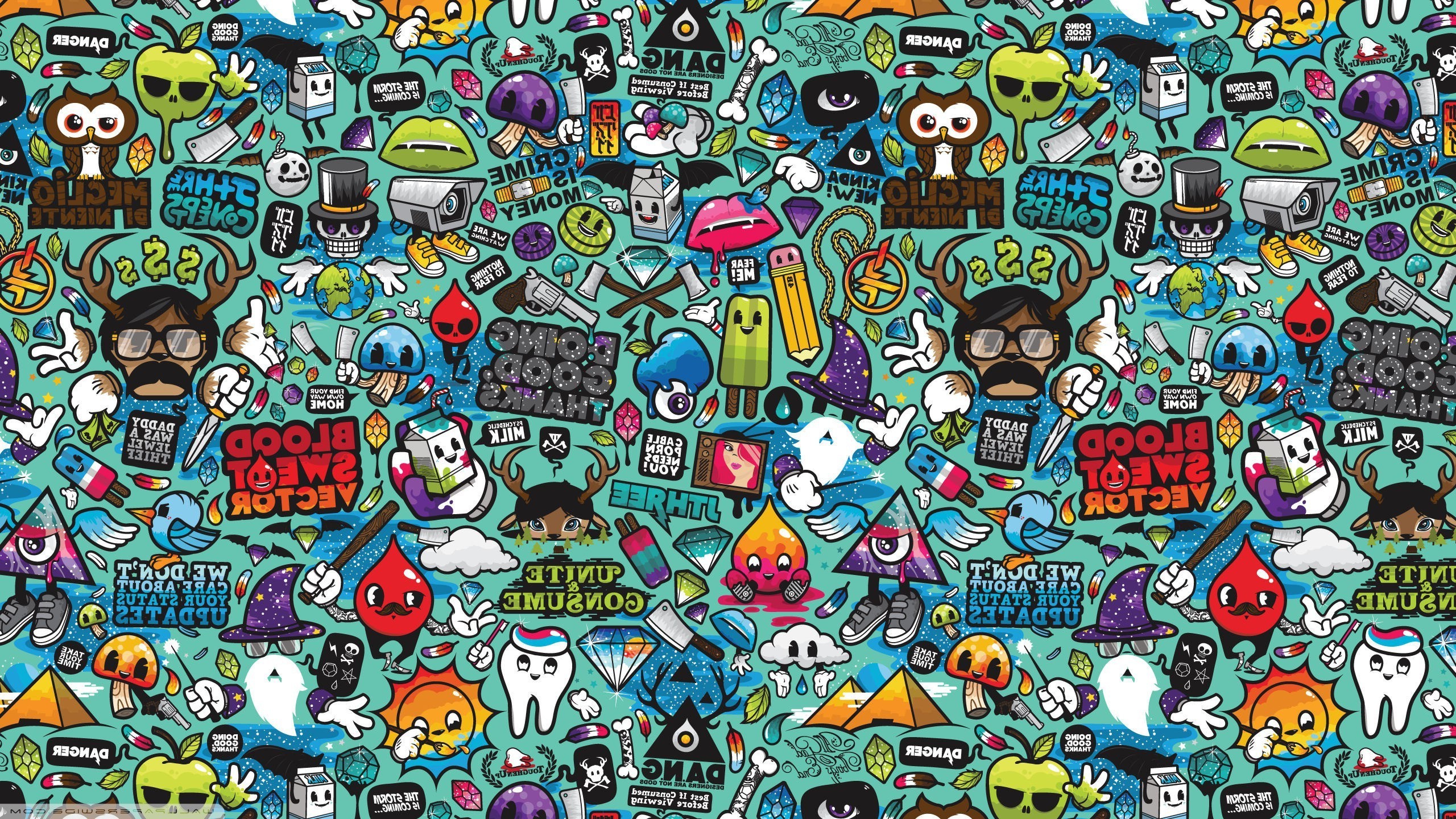 pop art wallpaper,cartoon,art,fiction,organism,illustration