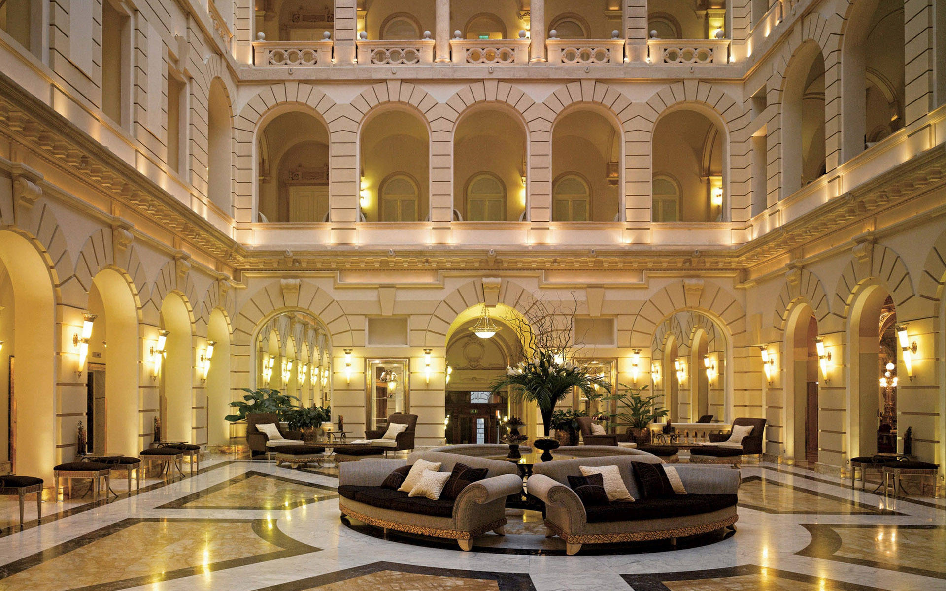 hotel wallpaper,lobby,building,architecture,interior design,palace