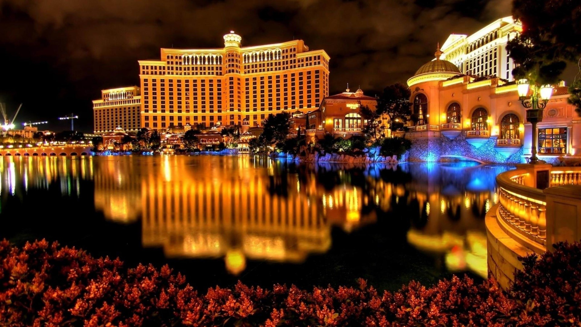 hotel wallpaper,landmark,city,reflection,night,cityscape