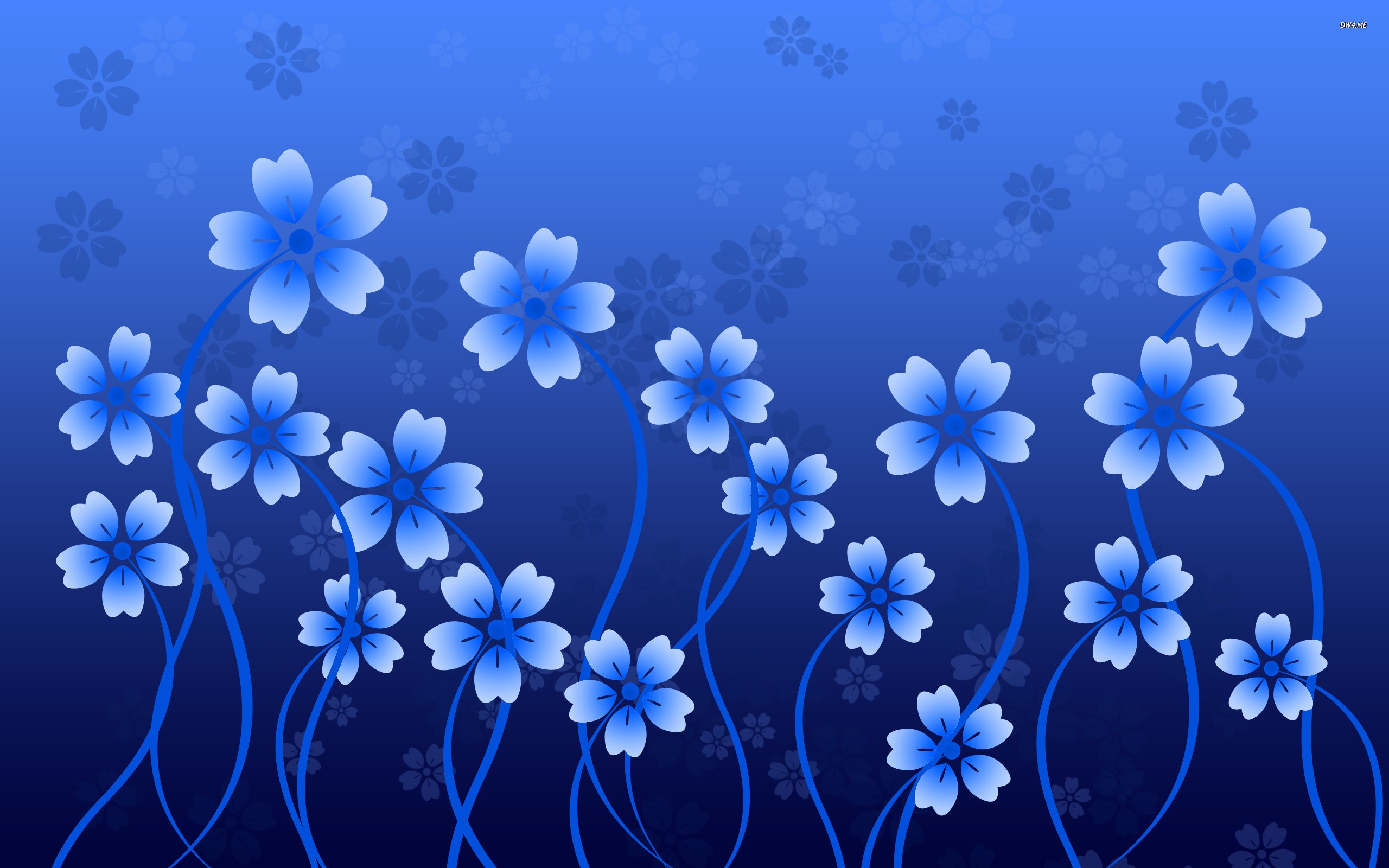 blue flower wallpaper,blue,flower,cobalt blue,plant,sky