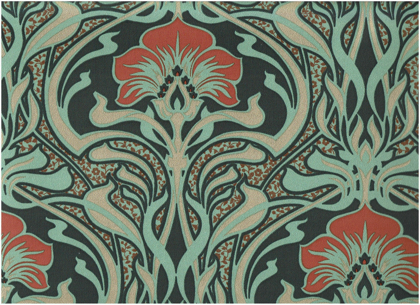 jugendstil tapete,muster,grün,bildende kunst,hintergrund,textil 