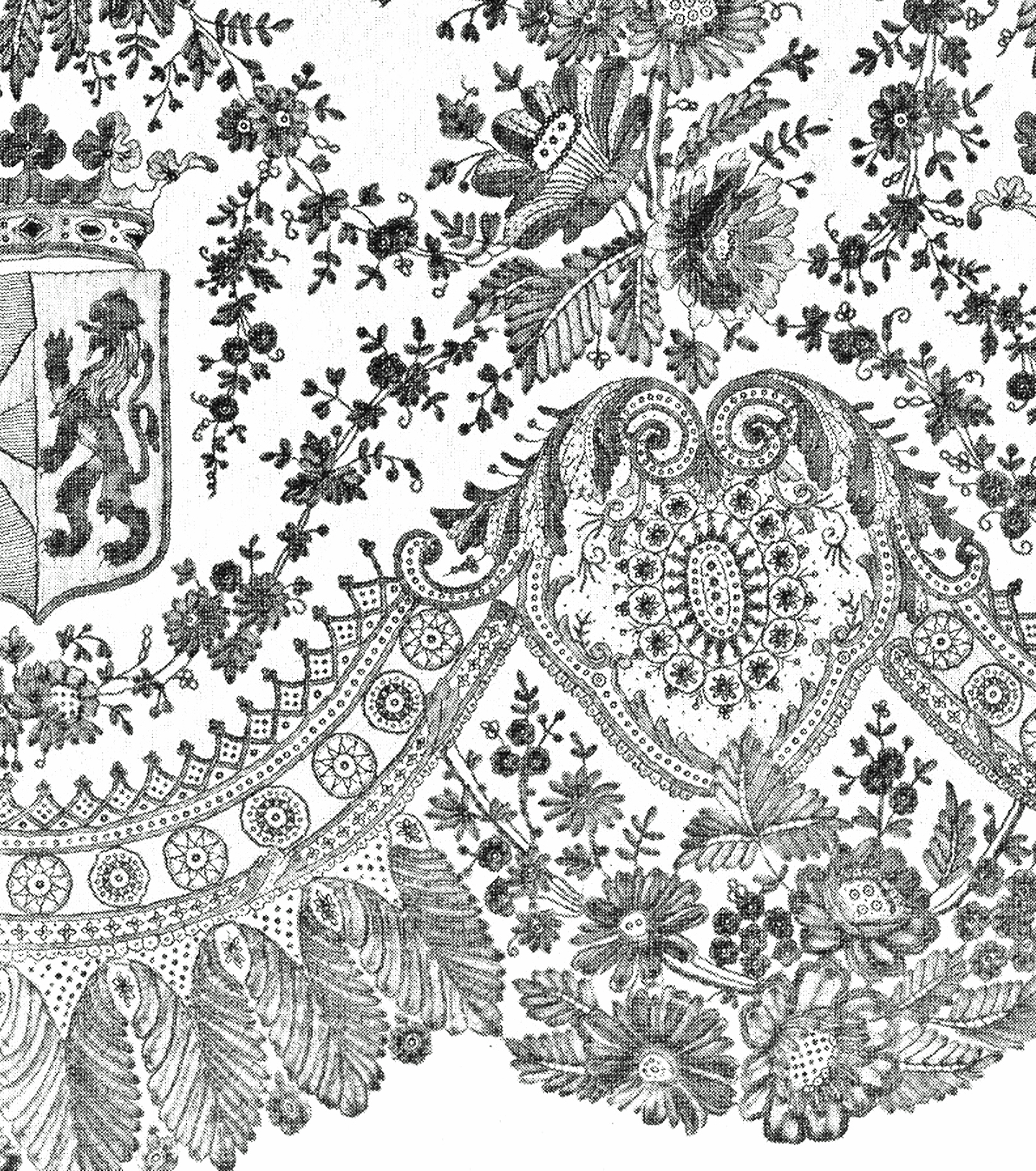 lace wallpaper,line art,textile,printmaking,illustration,doodle