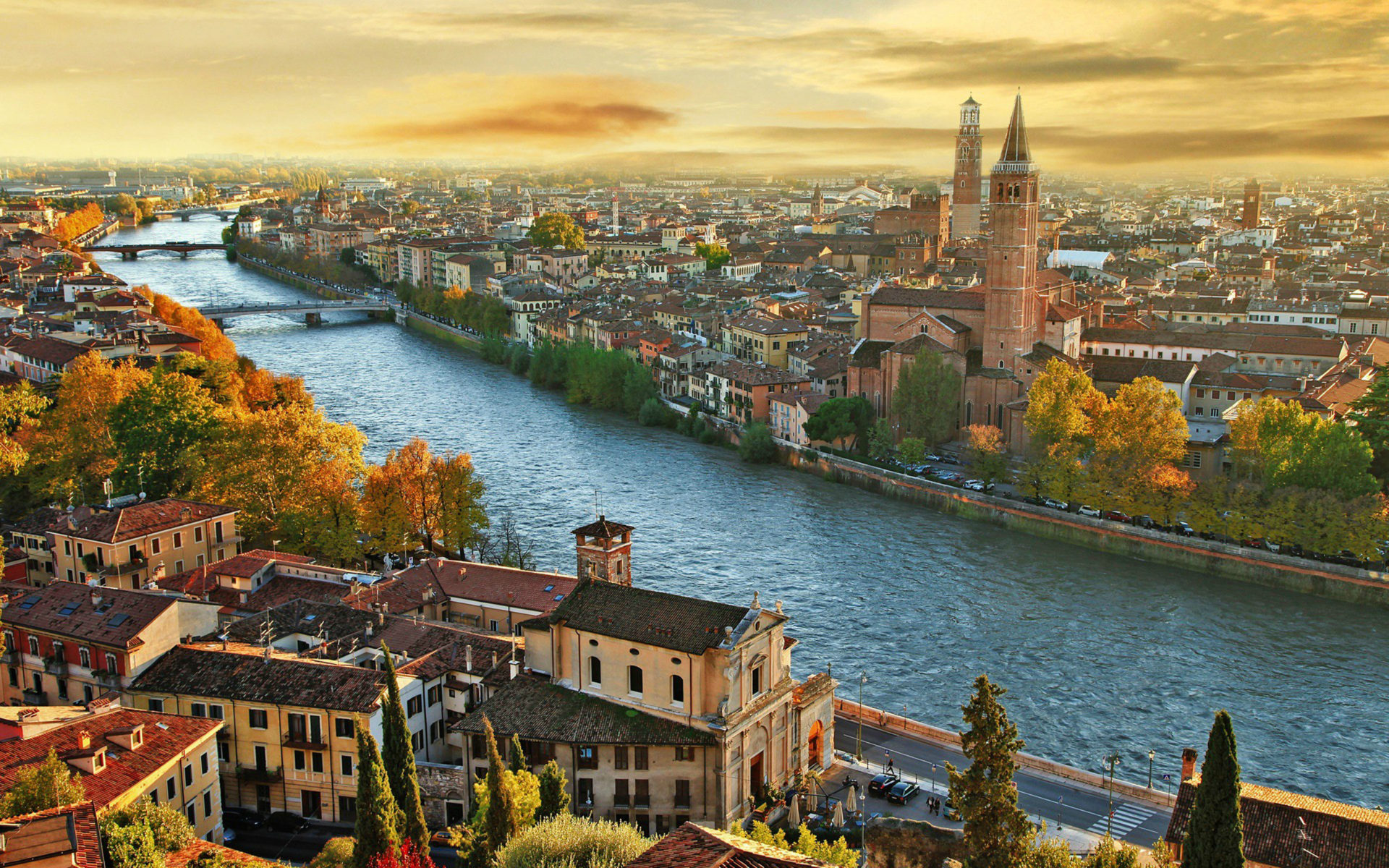 italy wallpaper,city,nature,cityscape,town,river