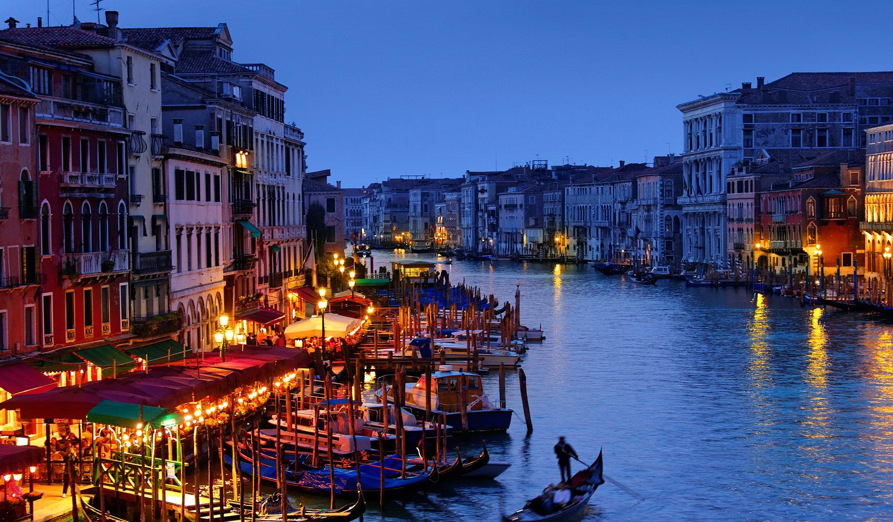 italy wallpaper,waterway,water transportation,canal,night,water