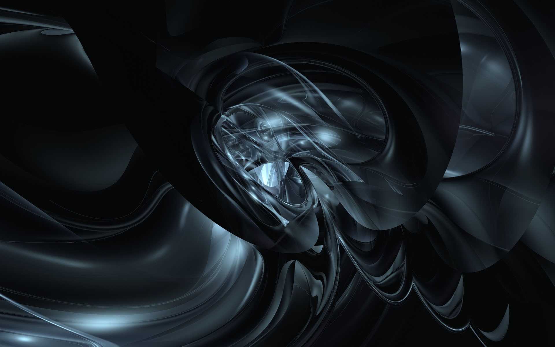 black and silver wallpaper,black,fractal art,water,darkness,art