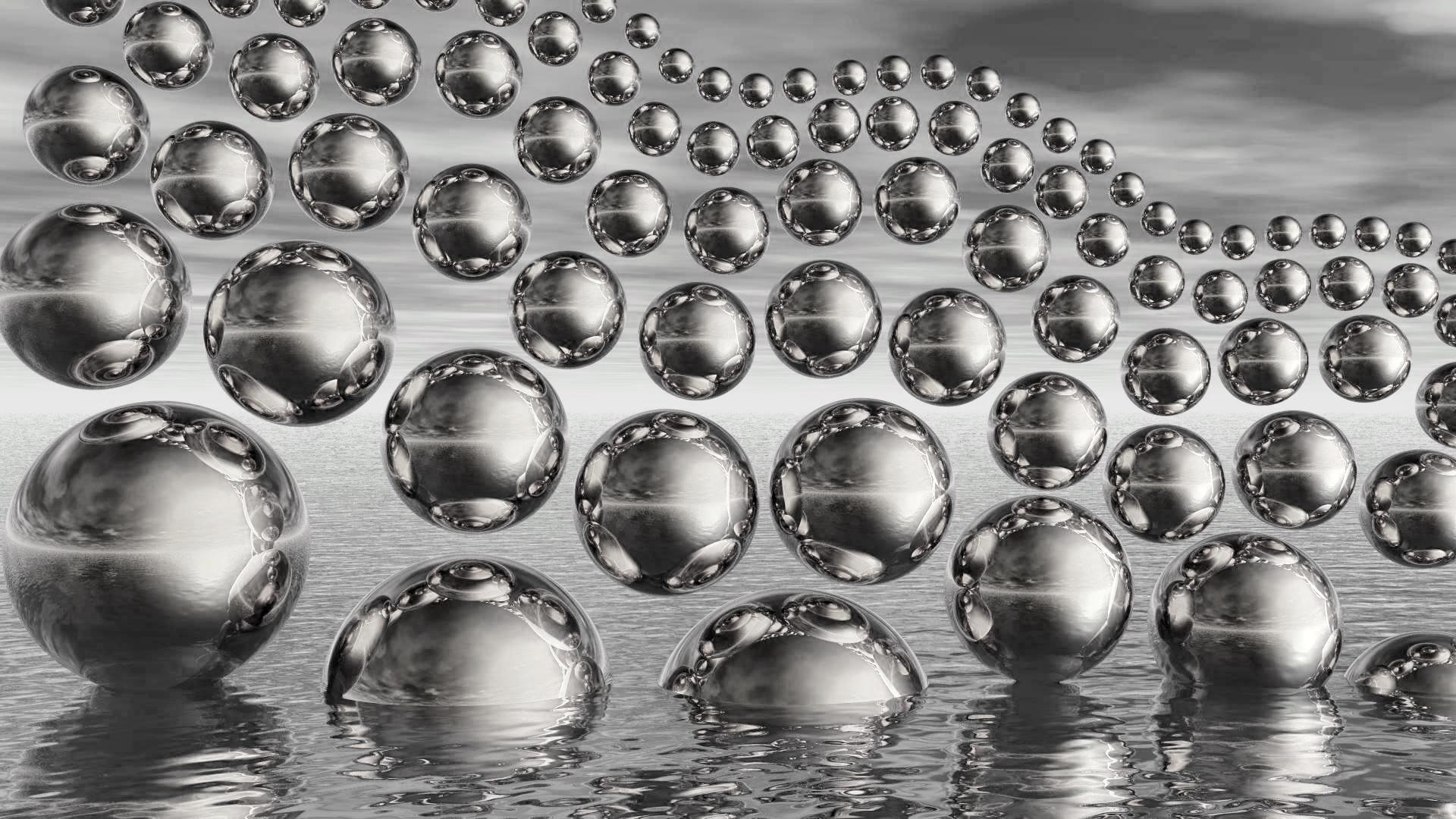 black and silver wallpaper,water,metal,sphere,silver,silver