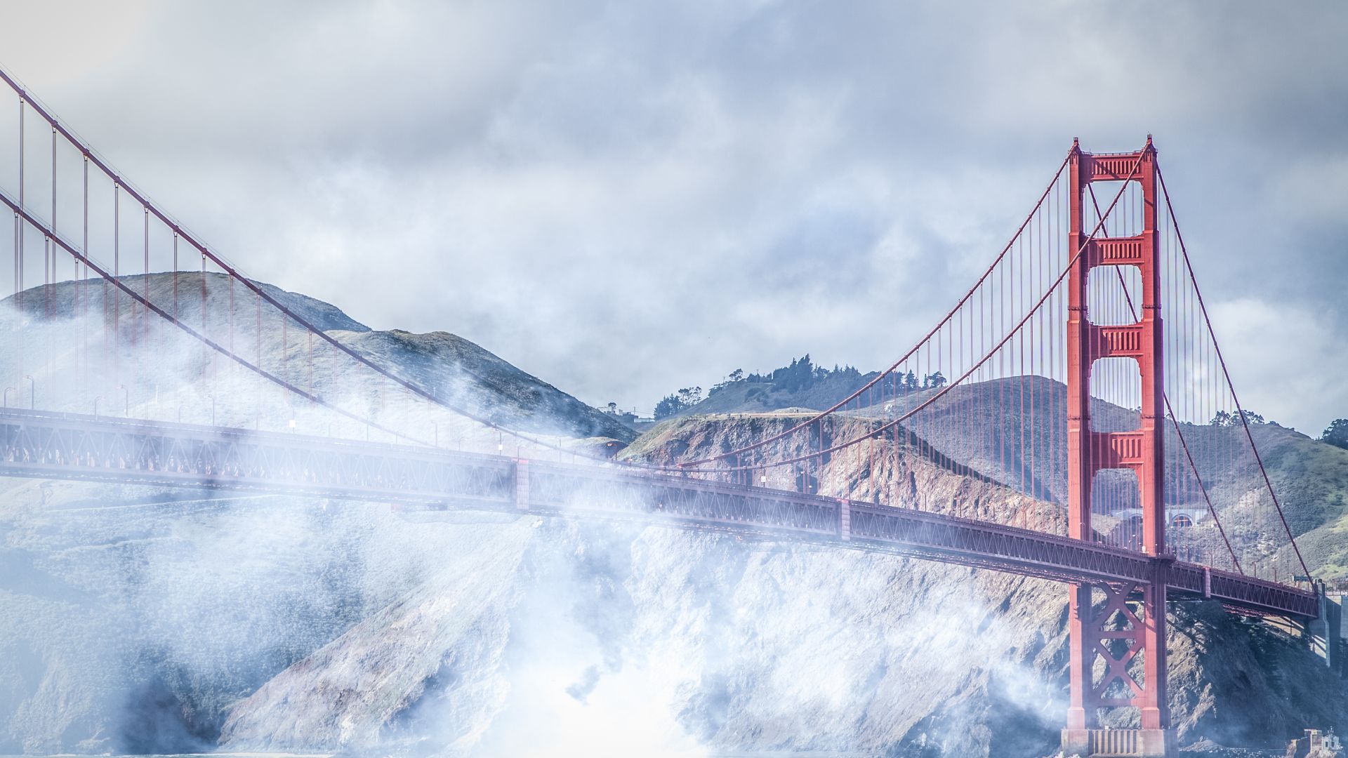 usa wallpaper,brücke,hängebrücke,schrägseilbrücke,himmel,wasser