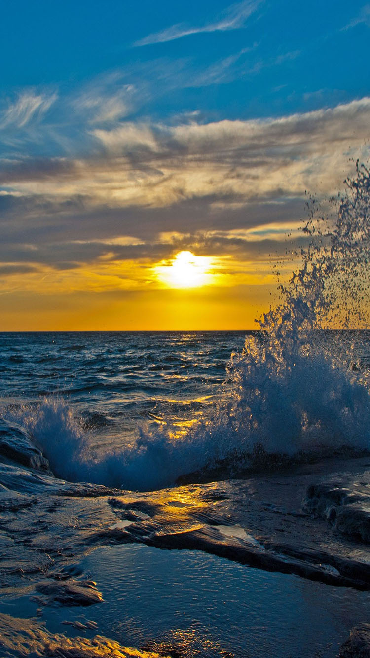 retina wallpapers,sky,horizon,body of water,nature,ocean