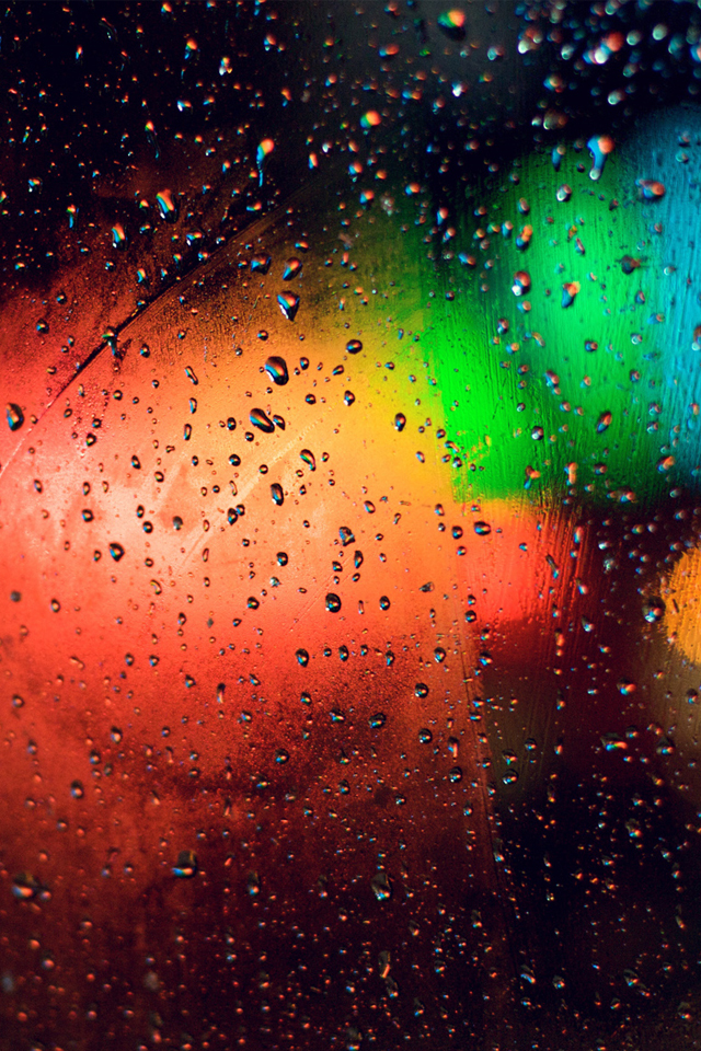 아이폰 4s 바탕 화면,물,주황색,초록,비,하늘