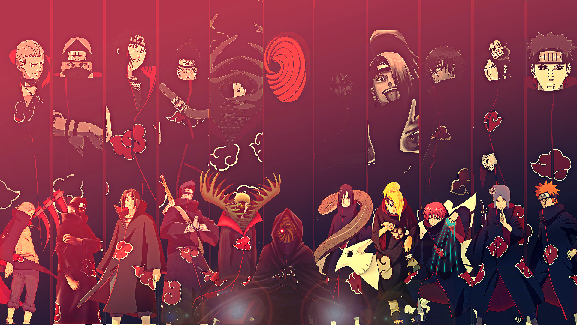 akatsuki wallpaper,red,font,event,art,performance