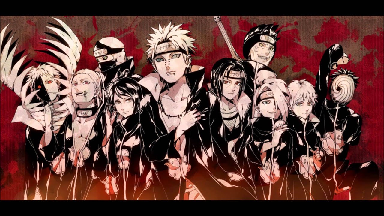 akatsuki wallpaper,anime,cartoon,naruto,animation,artwork