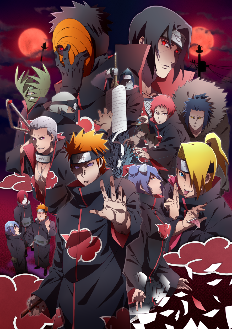 akatsuki wallpaper,anime,cartoon,fictional character,illustration,animation