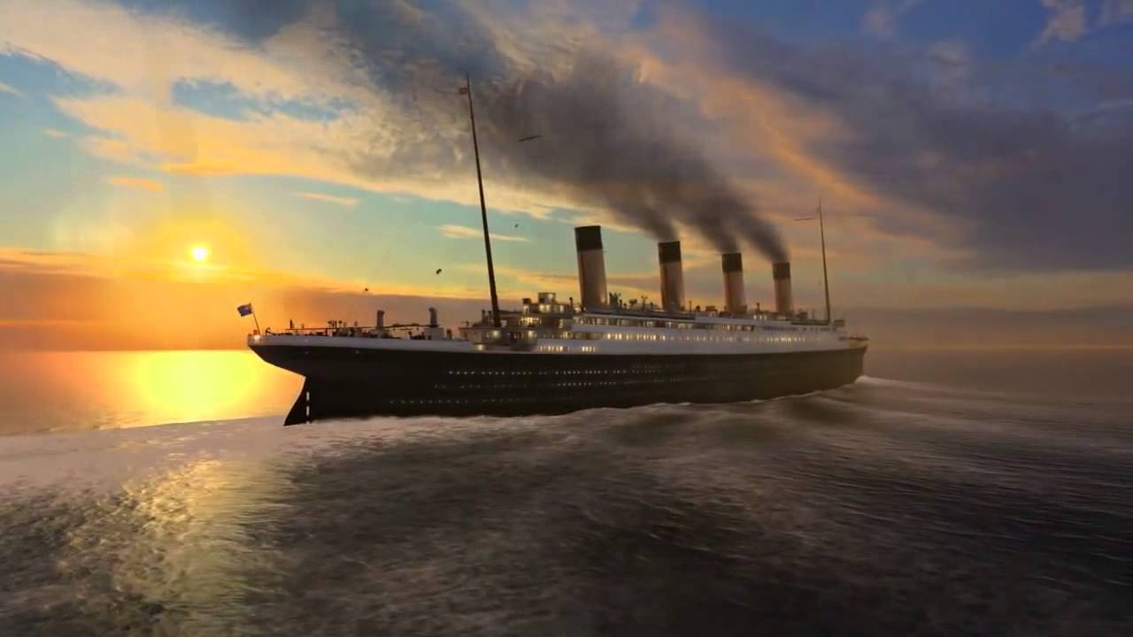 titanic wallpaper,vehicle,ocean liner,ship,boat,sky