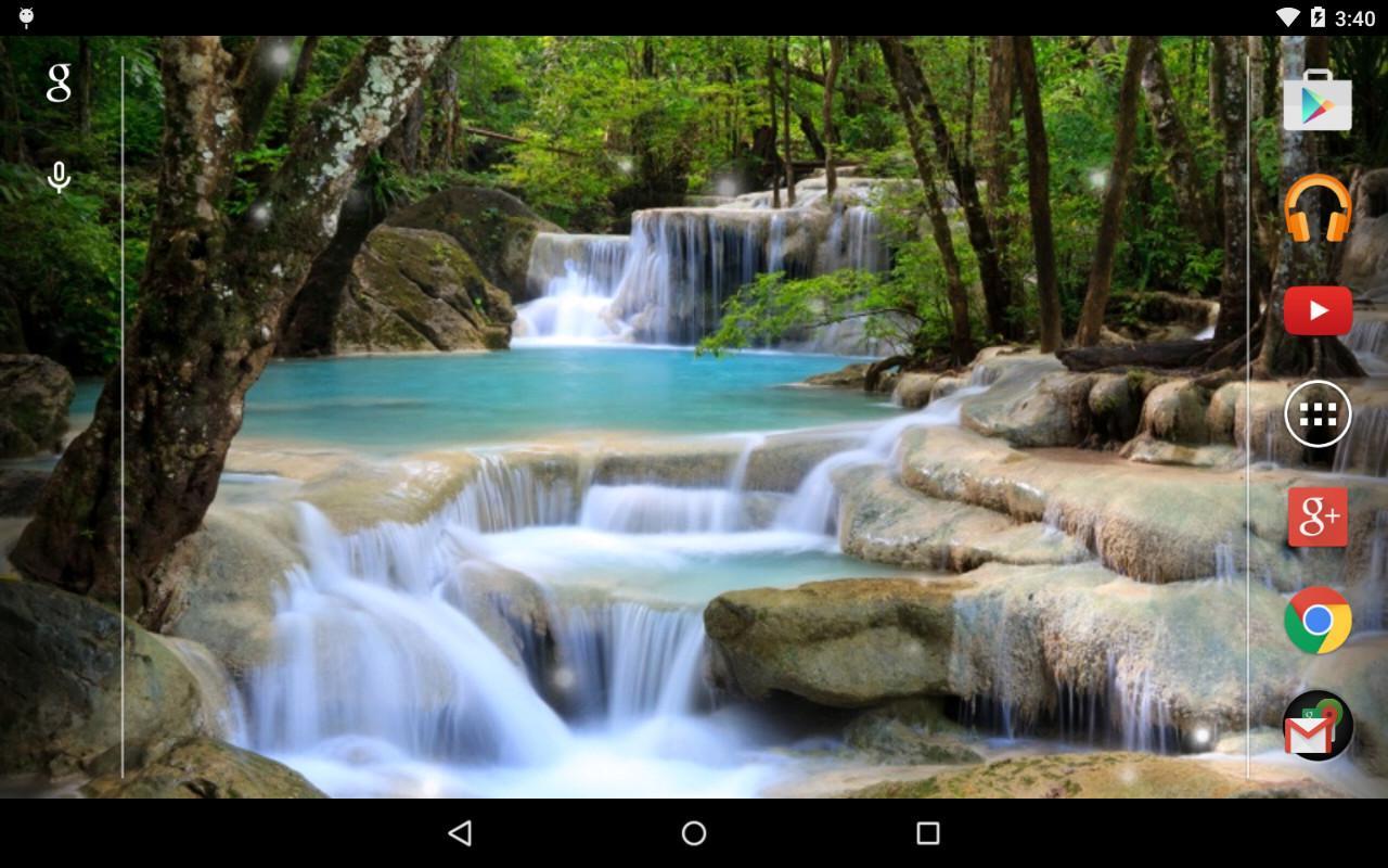 agua live wallpaper descargar gratis,recursos hídricos,cascada,paisaje natural,naturaleza,cuerpo de agua