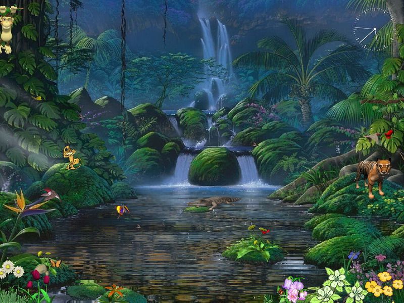 agua live wallpaper descargar gratis,paisaje natural,naturaleza,selva,escenario teatral,corriente de agua