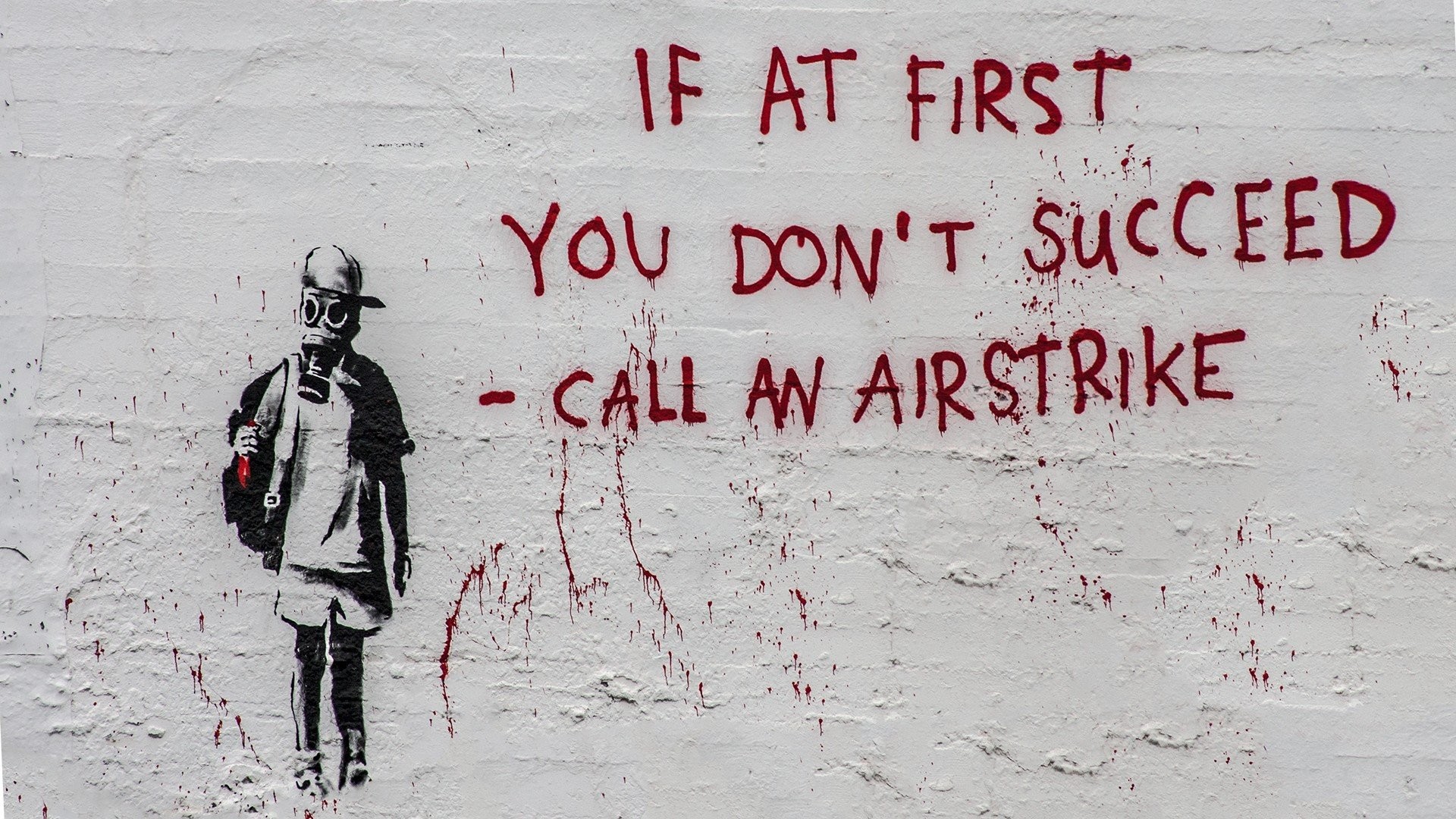 Banksy Tapete Text Strassenkunst Wand Kunst Schriftart 159426 Wallpaperuse