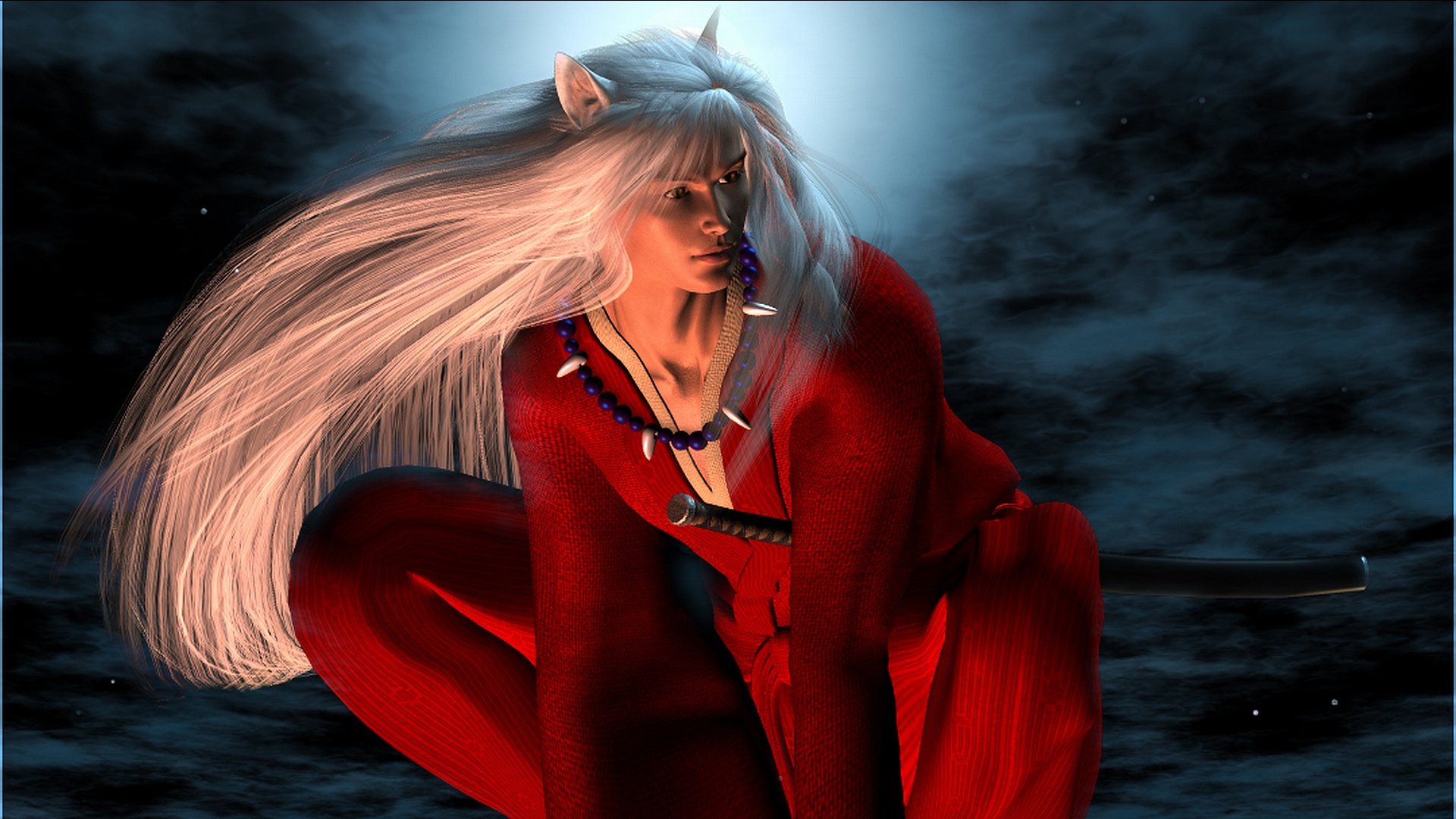 fond d'écran inuyasha,rouge,beauté,blond,mode,vêtements d'extérieur