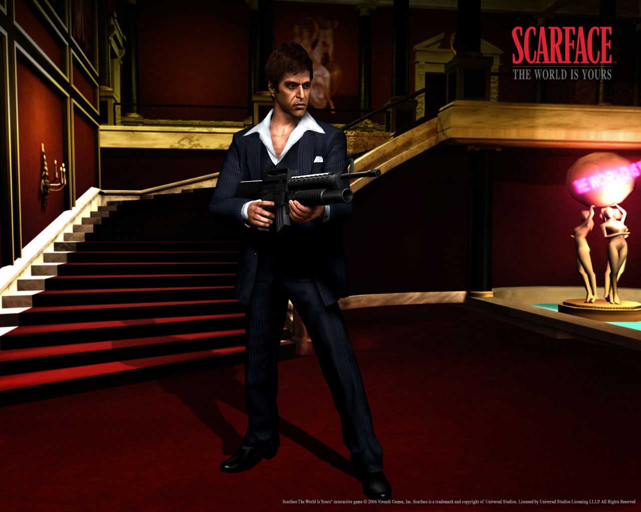 carta da parati scarface,palcoscenico,istantanea,moda,giochi,tappeto