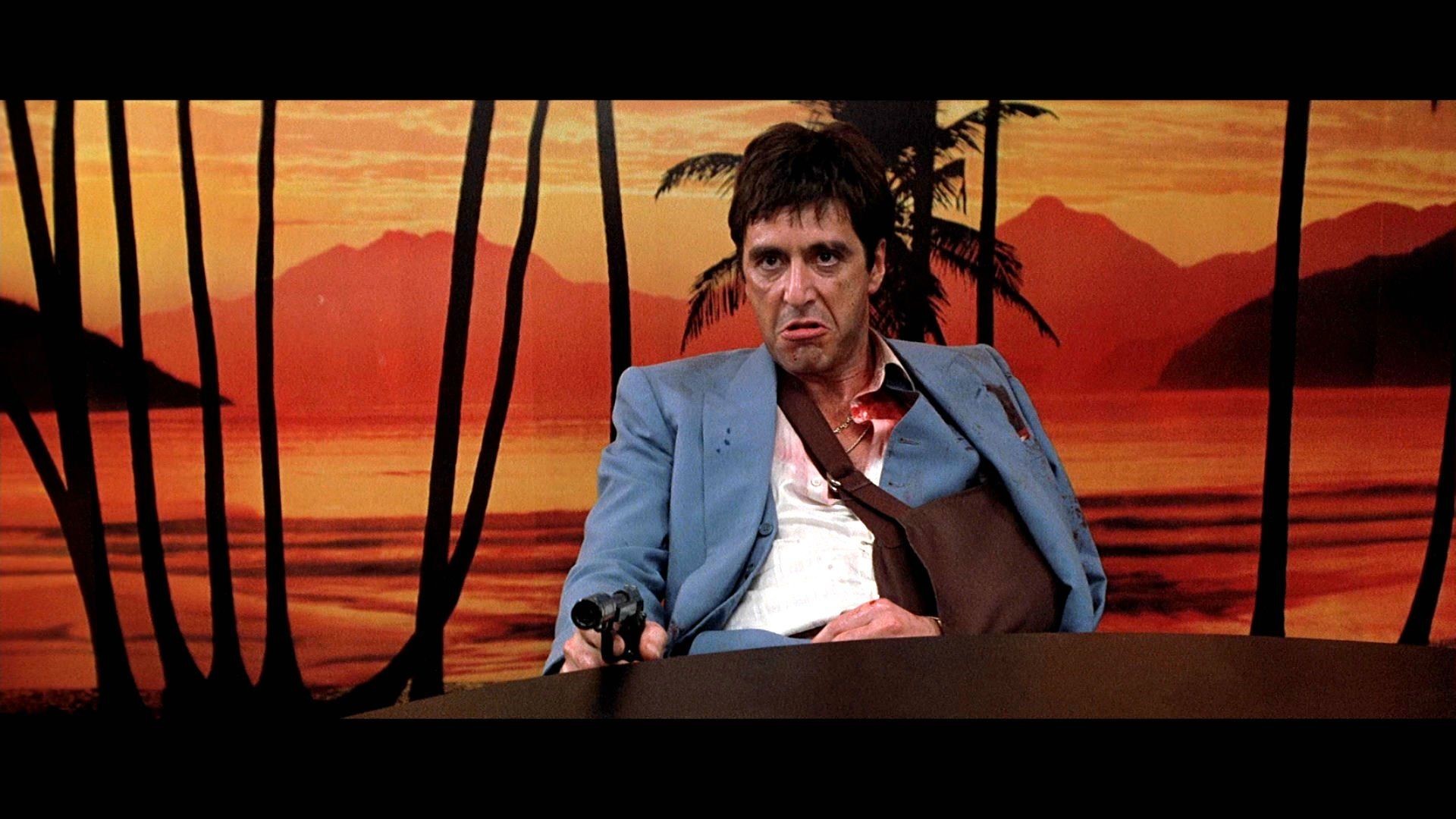 scarface wallpaper,facial expression,fun,human,movie,photography