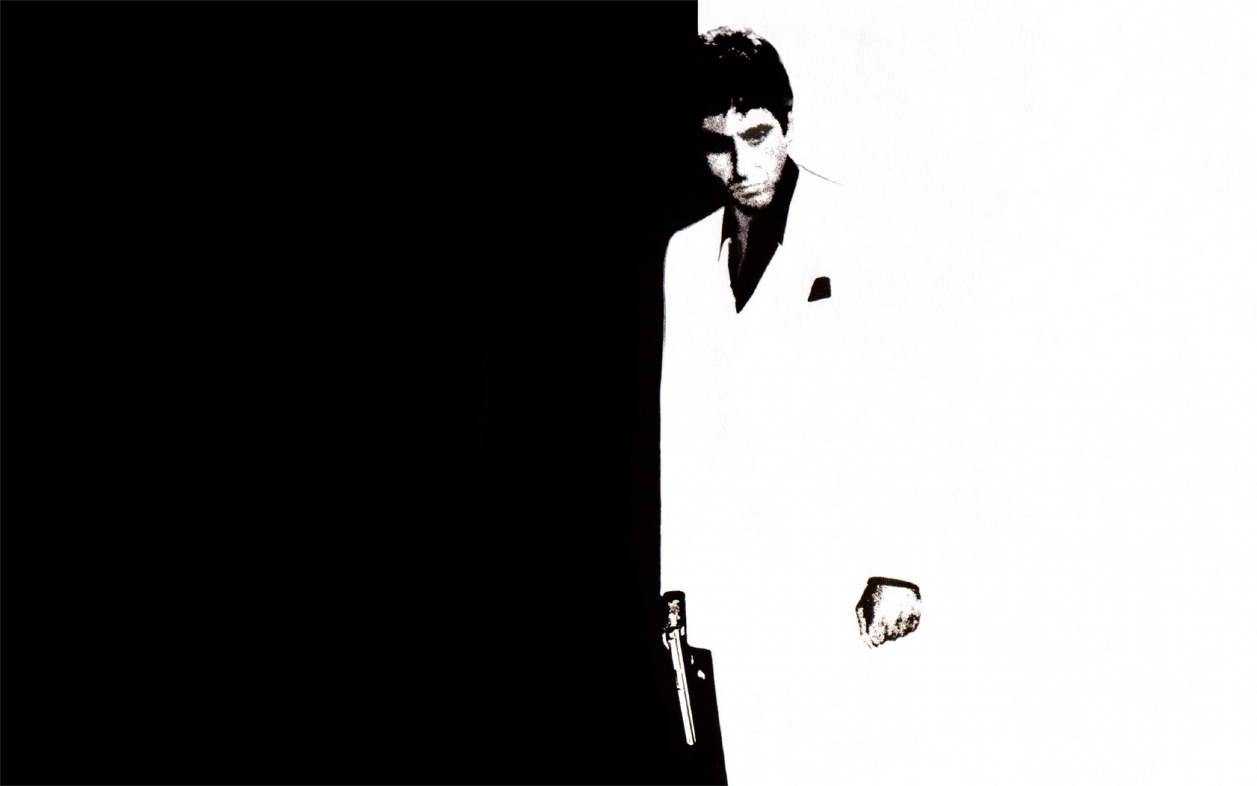 scarface wallpaper,white,black,black and white,standing,font