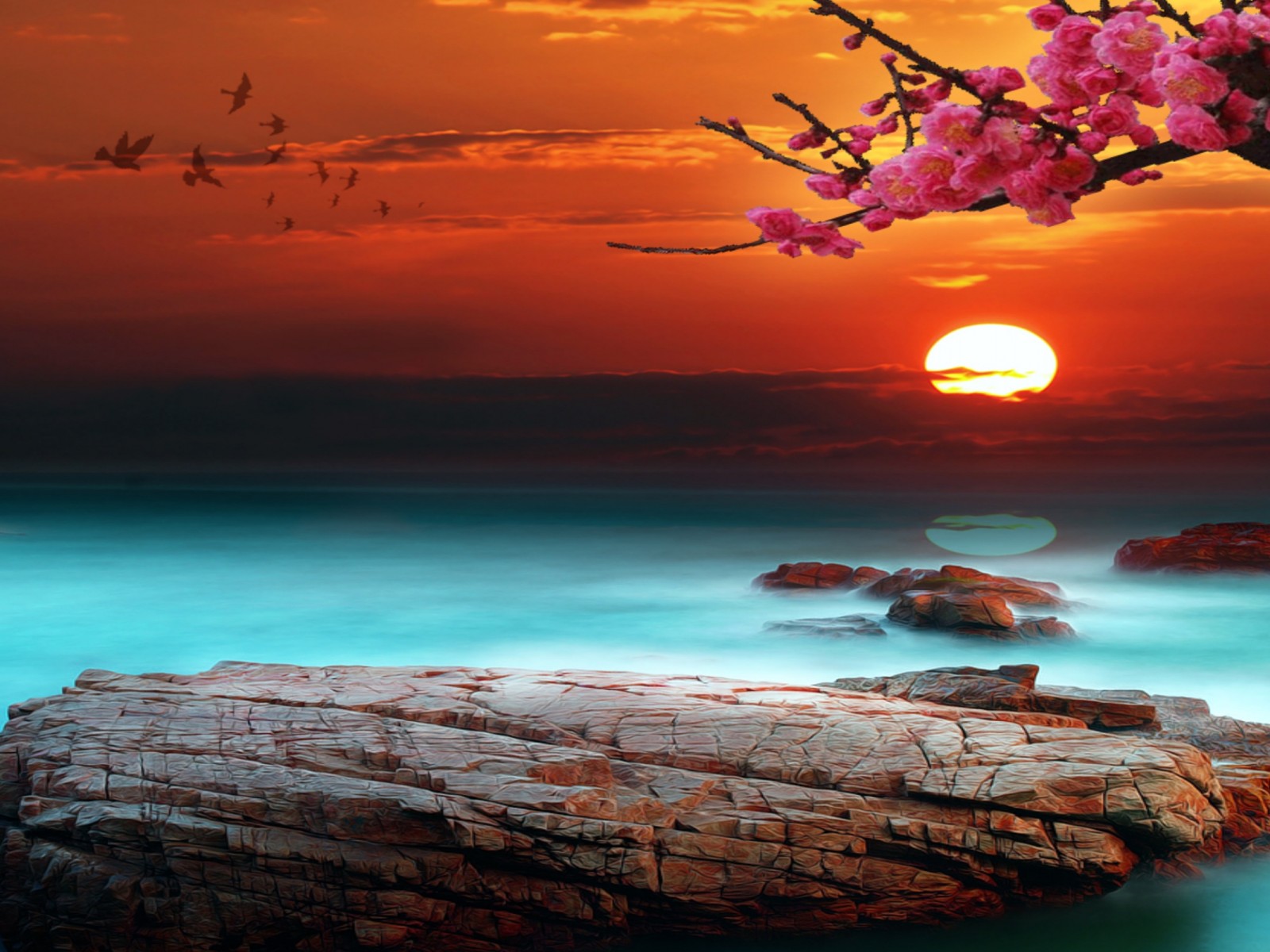 pc desktop wallpaper,sky,natural landscape,nature,horizon,sea