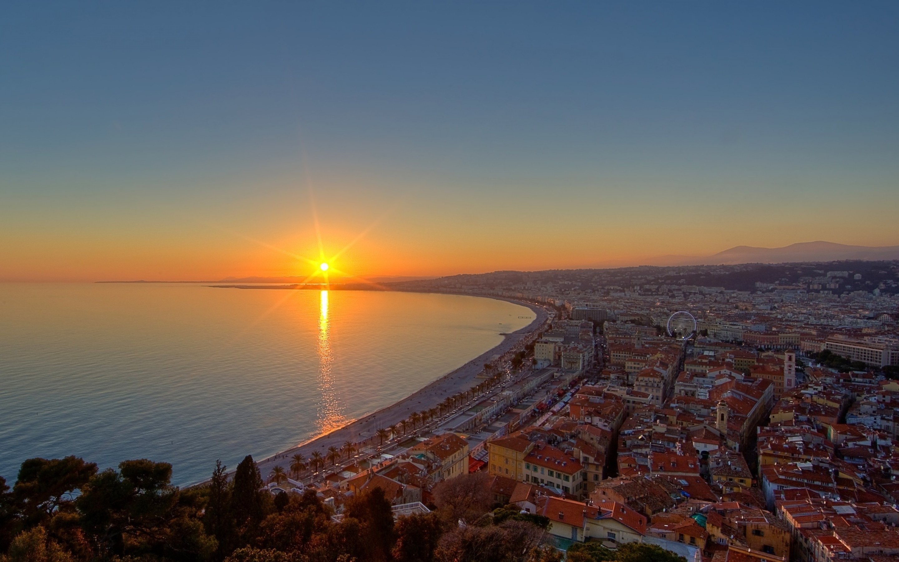 nice wallpaper hd,sky,horizon,sea,sunset,sunrise